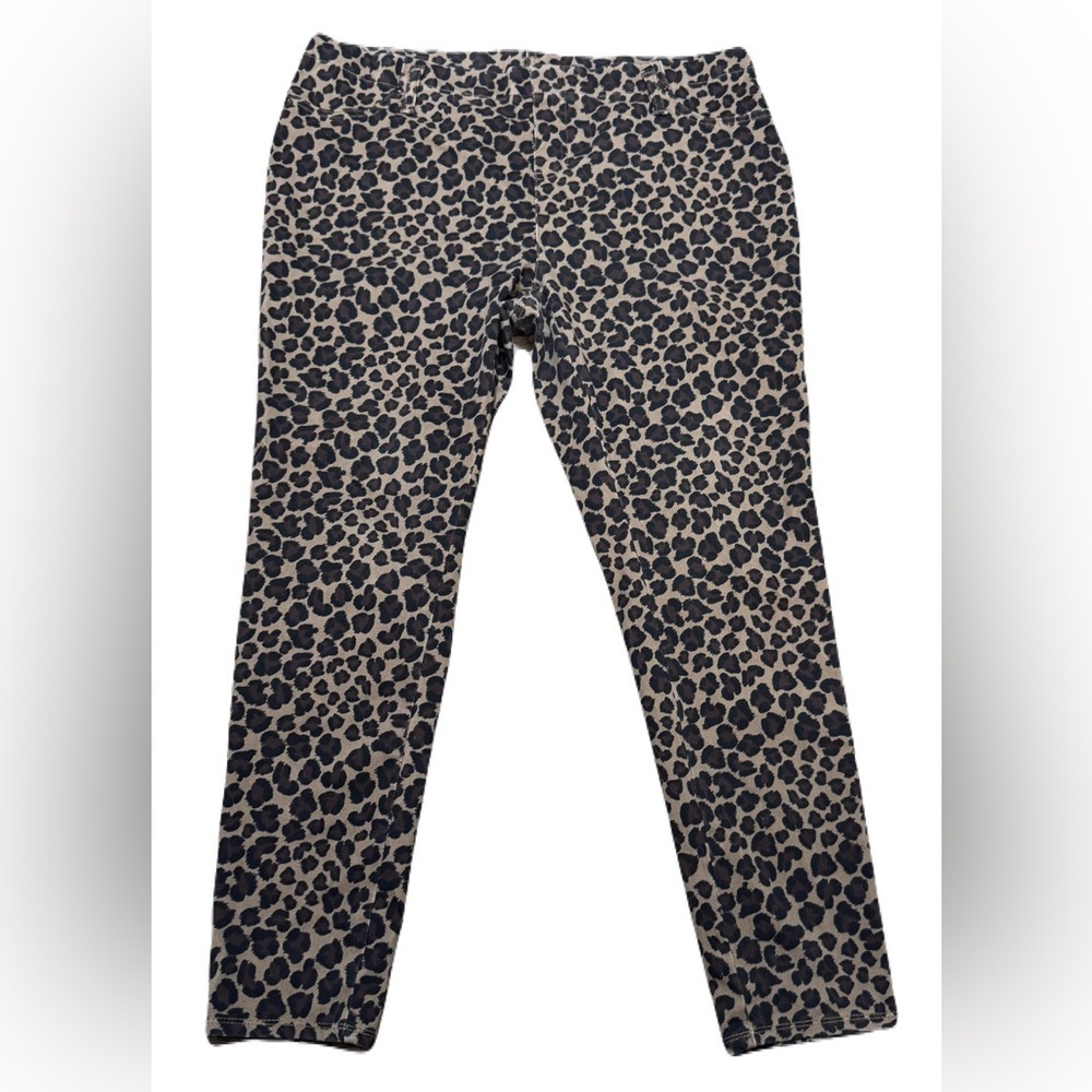 Terra & Sky Leopard Print Jeggings Cotton Blend Plus Size Women Size 1X 16W-18W